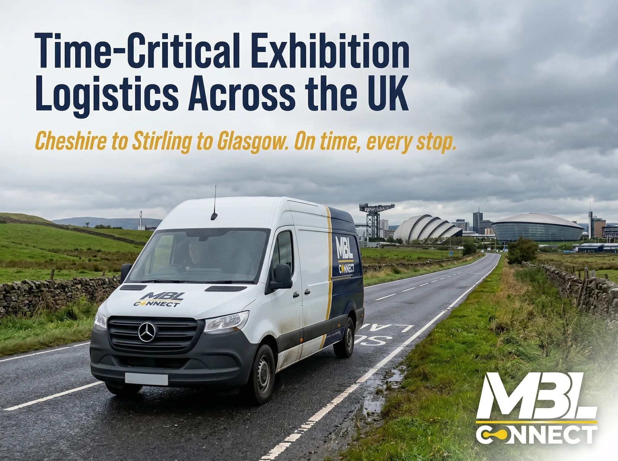 Time-Critical Exhibition Logistics: From Referral to First Delivery Across Cheshire, Stirling and Glasgow