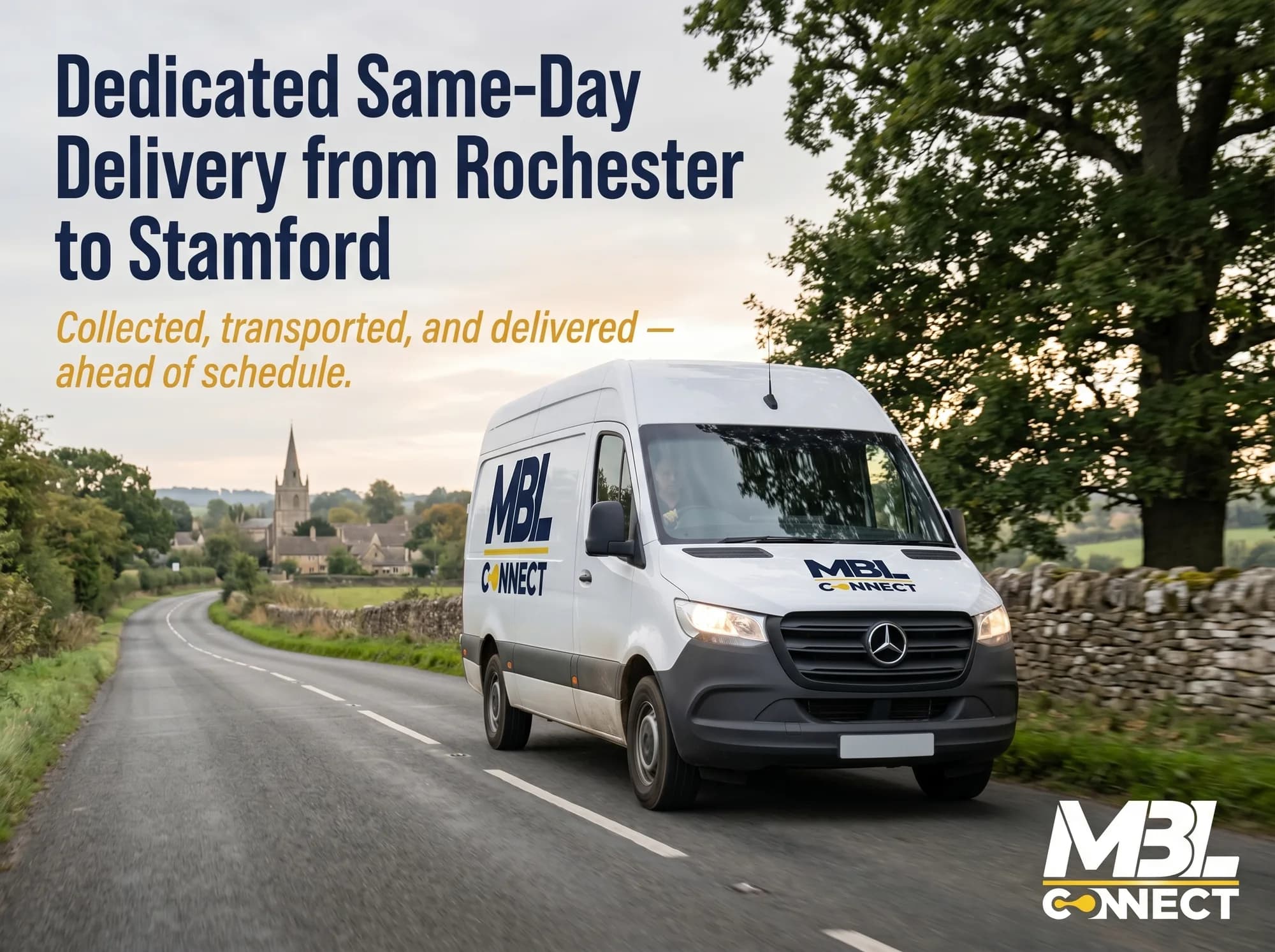 Dedicated Same-Day Delivery from Rochester to Stamford Ahead of a Funeral Service