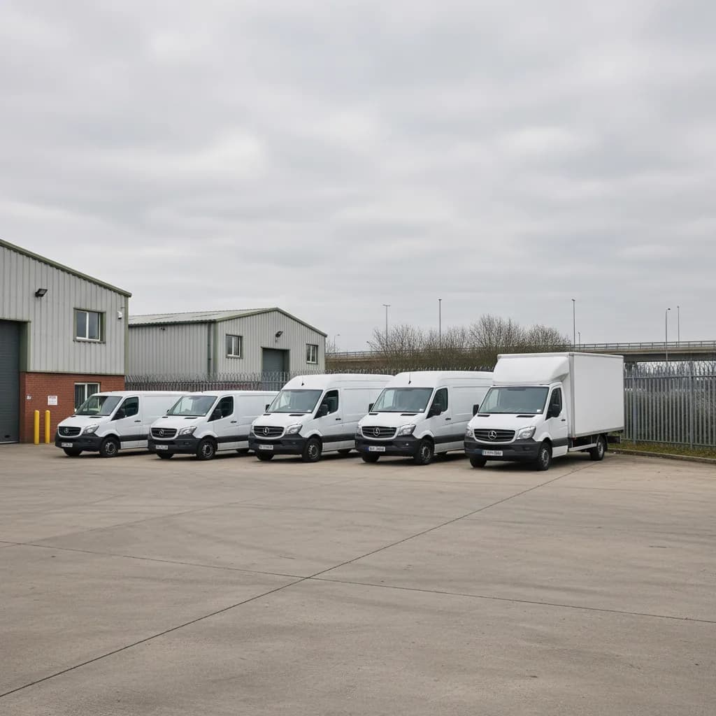 Fleet of dedicated delivery vehicles